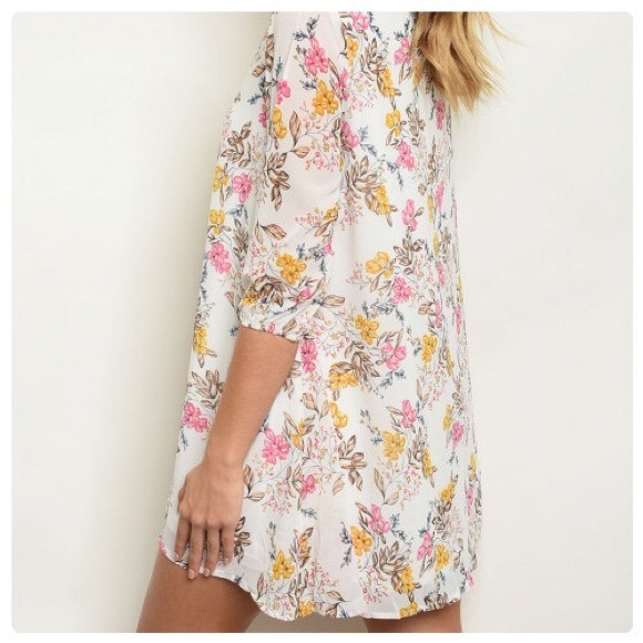 *CLEARANCE* Vintage Rose Tunic Mini Dress - Picture 5 of 8